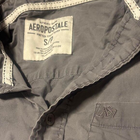 Aeropostale Tops - Aeropostale Women's Grey and Blue Shirt